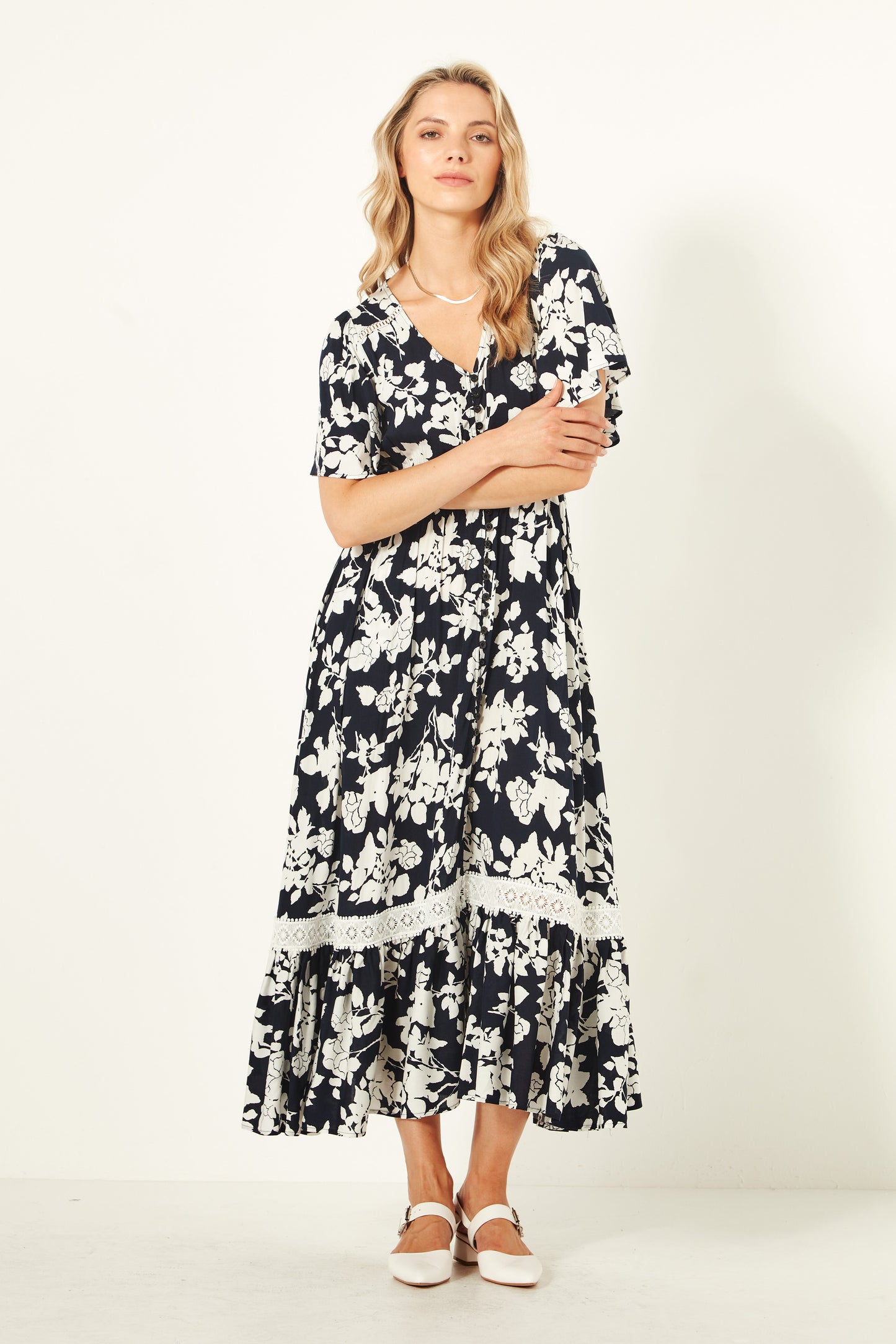 Lemon Tree - Jolander Dress - LT946 - Navy Floral