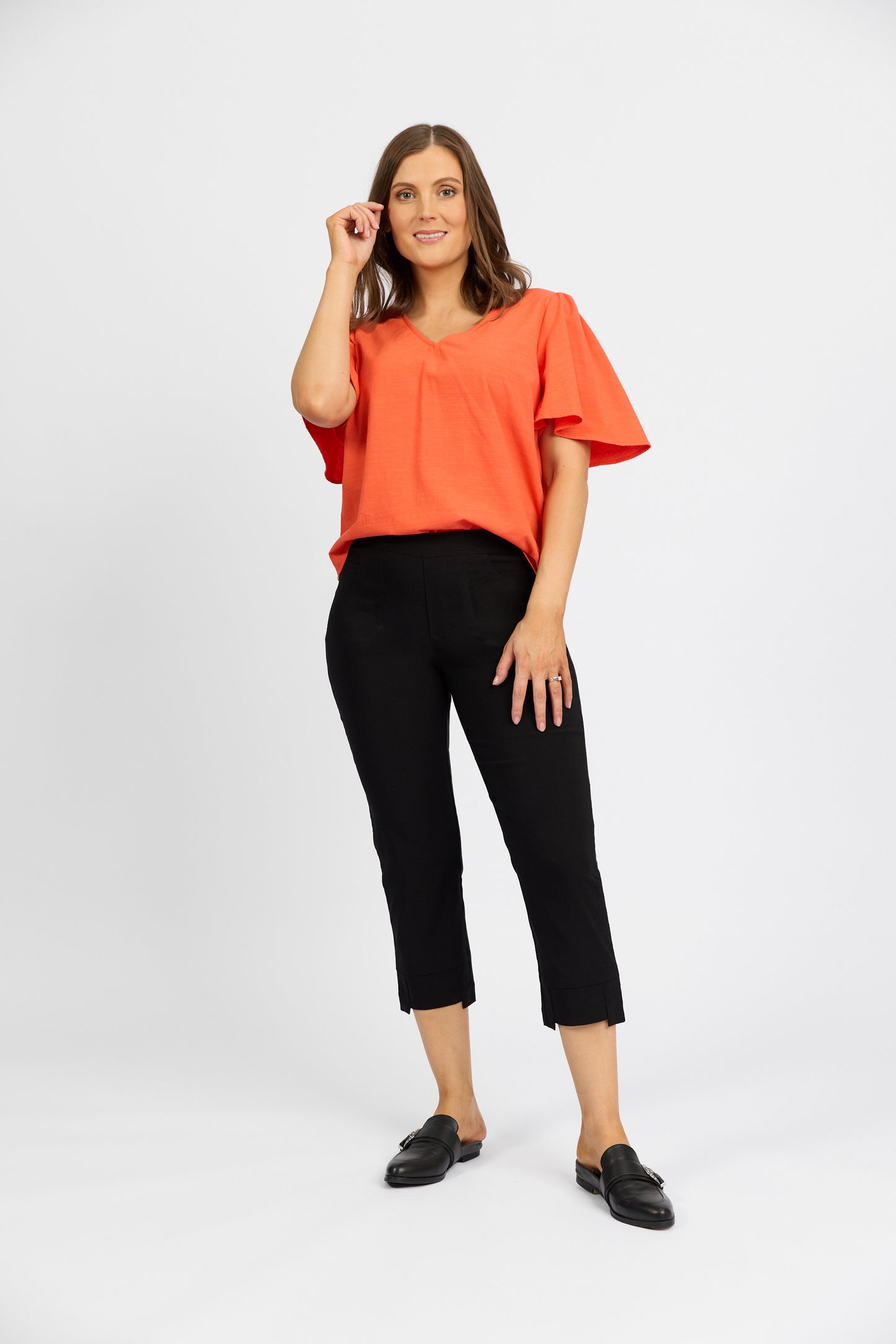 Macjays - Roam Crop Faille pant - Black - M6515