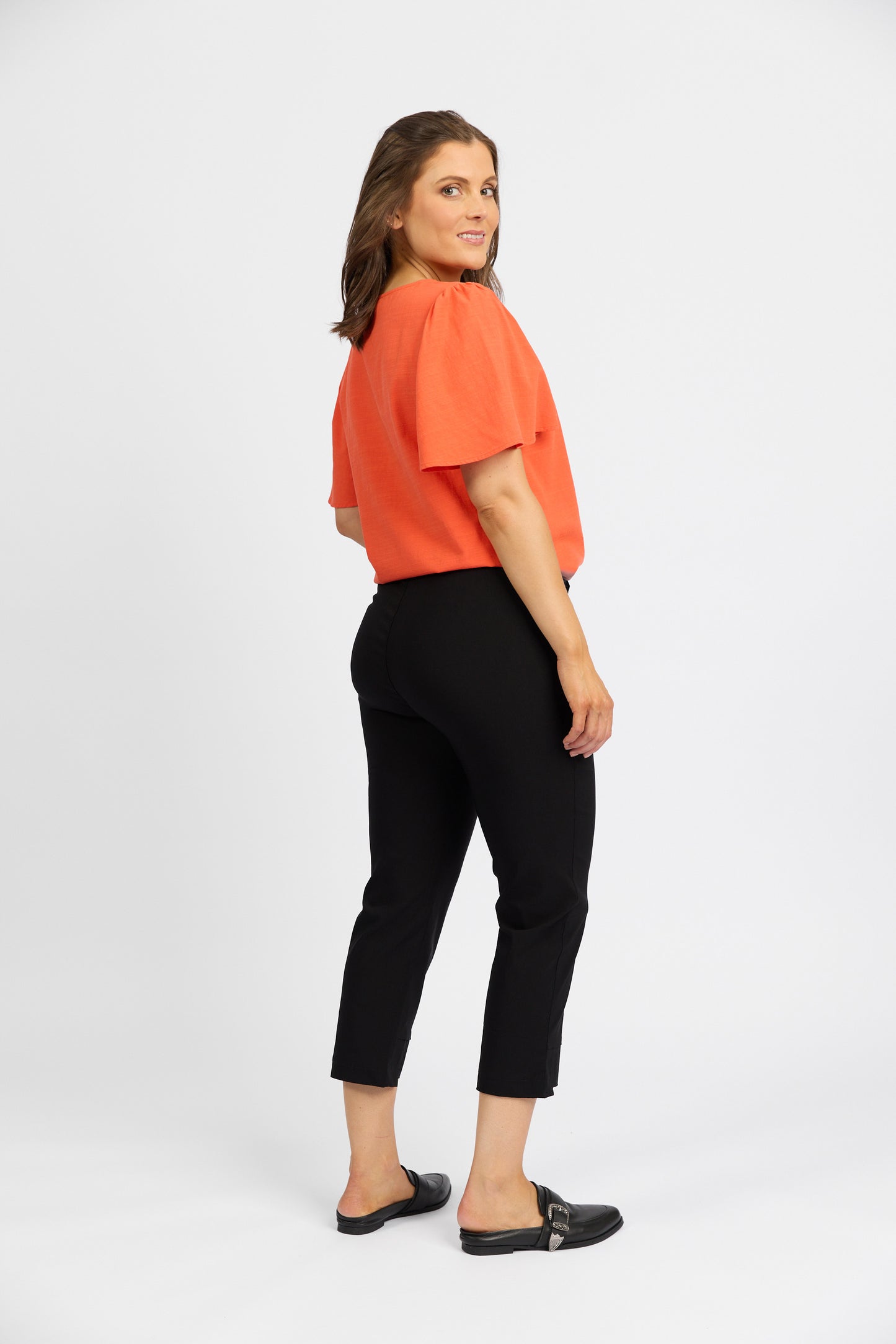 Macjays - Roam Crop Faille pant - Black - M6515