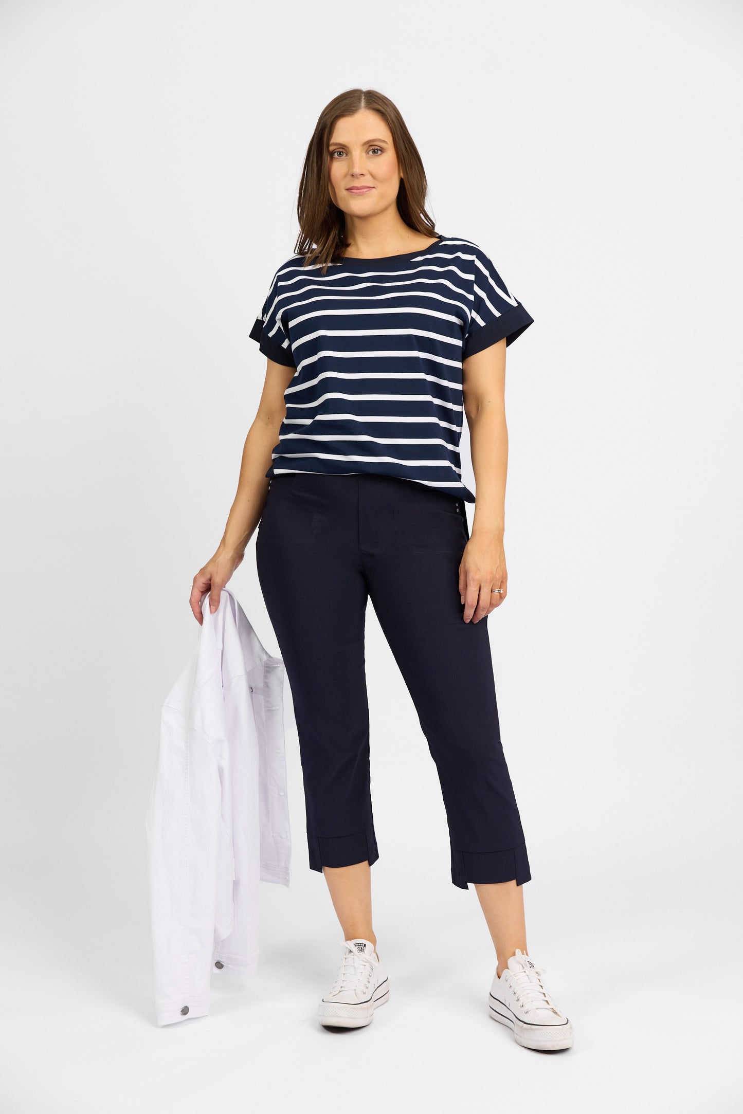 Macjays - Roam Crop Faille pant - Navy - M6515