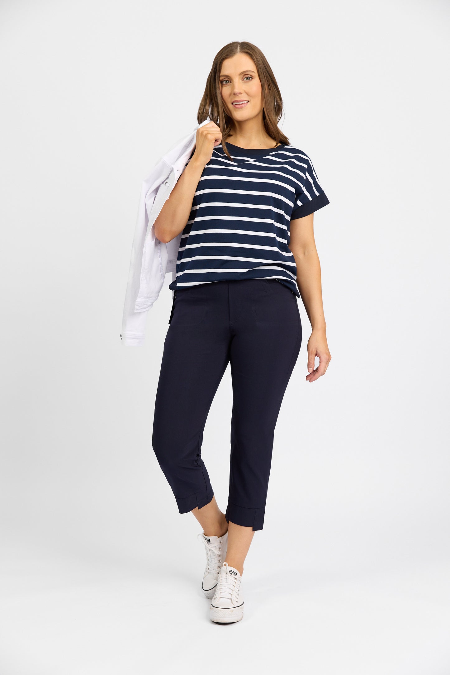 Macjays - Roam Crop Faille pant - Navy - M6515