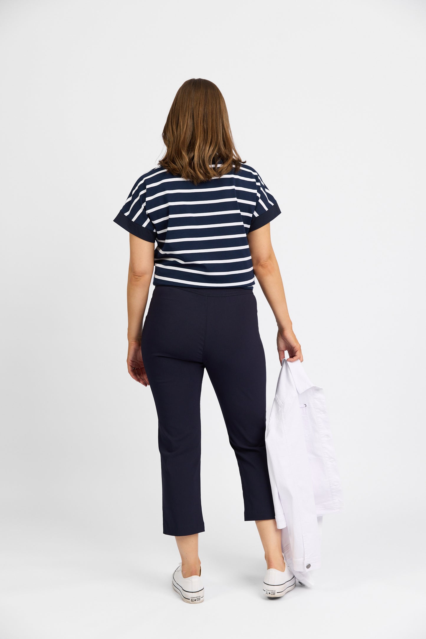 Macjays - Roam Crop Faille pant - Navy - M6515