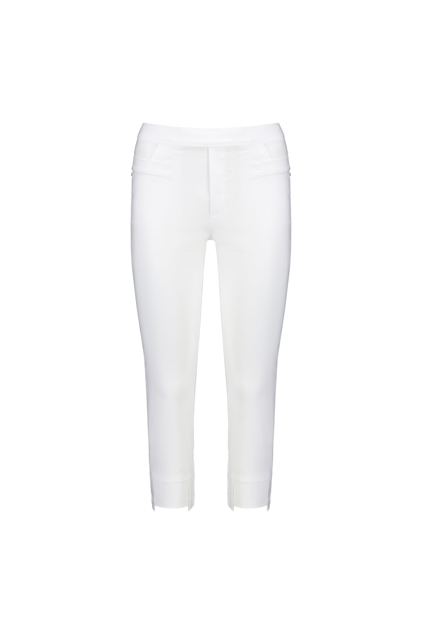 Macjays - Roam Crop Faille pant - White- M6515