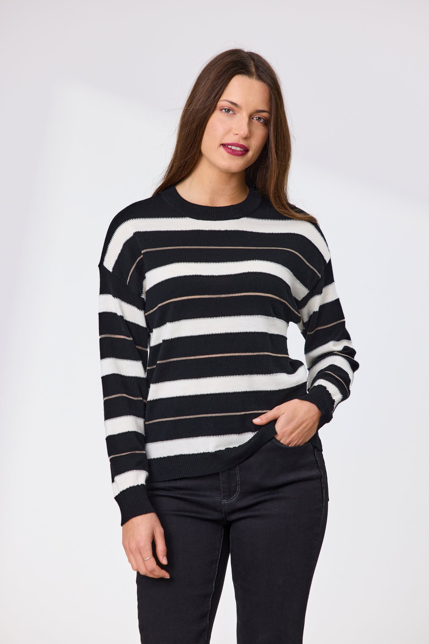 Naomi Stripe Merino Jumper