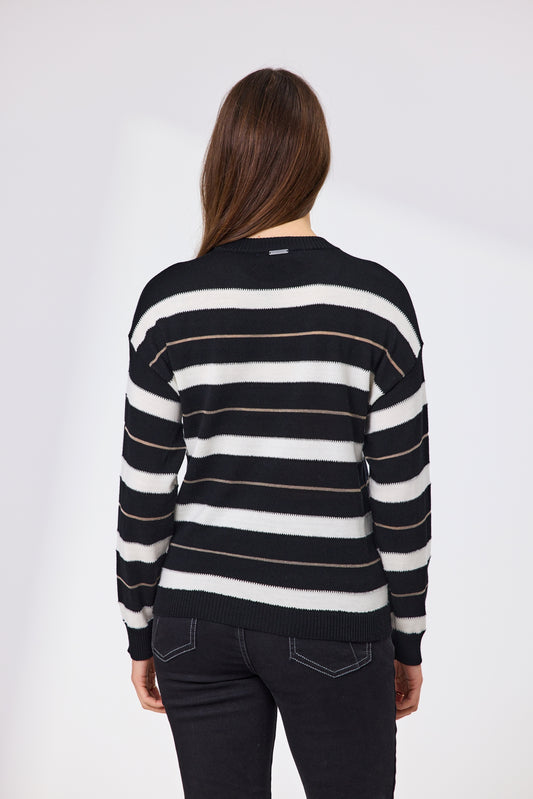 Naomi Stripe Merino Jumper