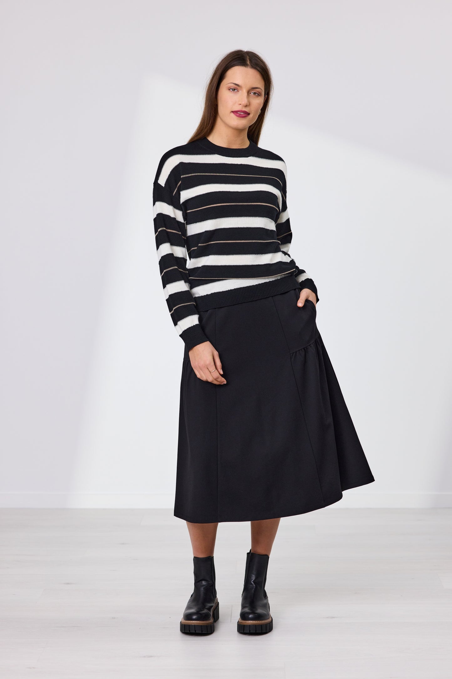 Naomi Stripe Merino Jumper