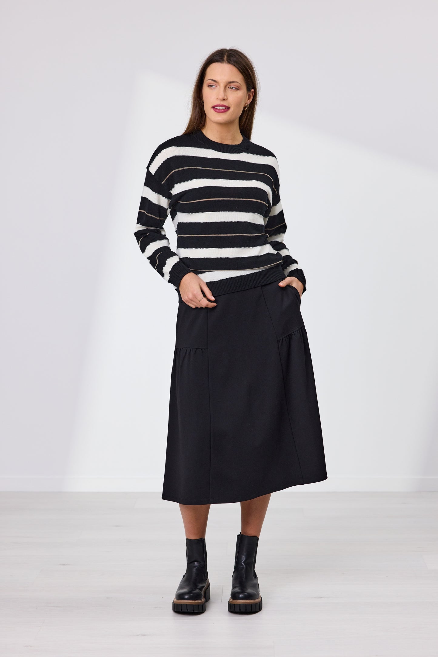 Naomi Stripe Merino Jumper