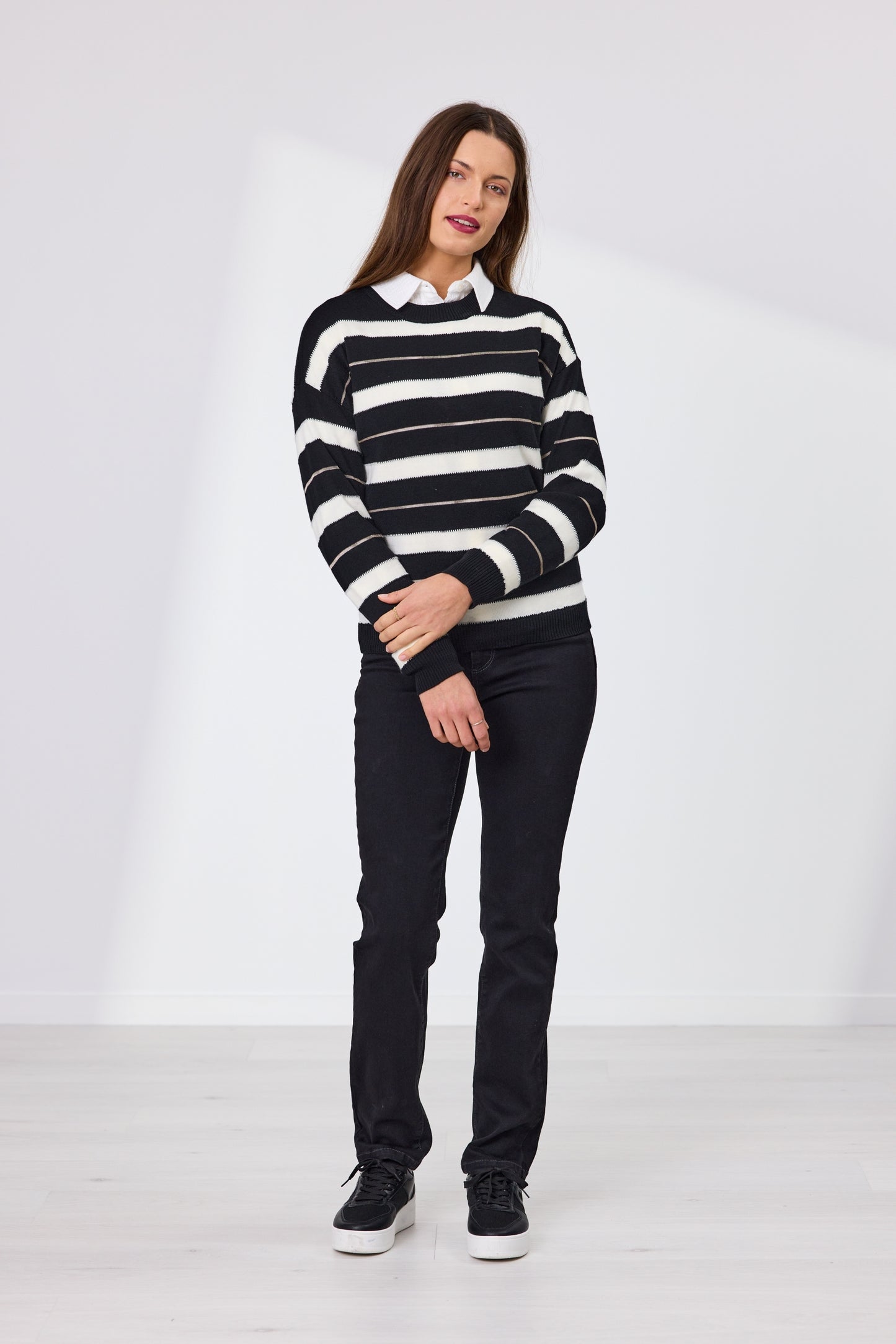 Naomi Stripe Merino Jumper