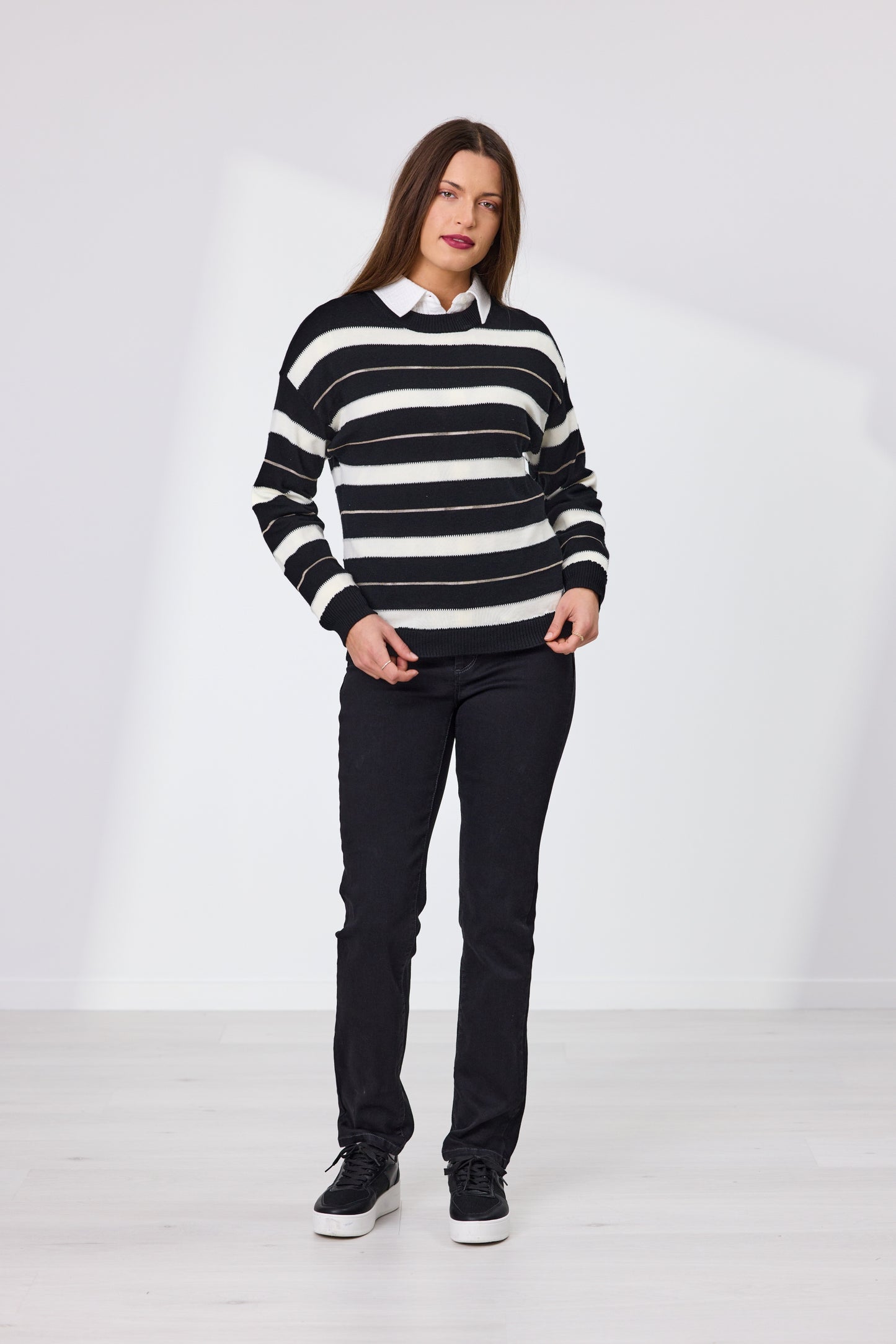 Naomi Stripe Merino Jumper