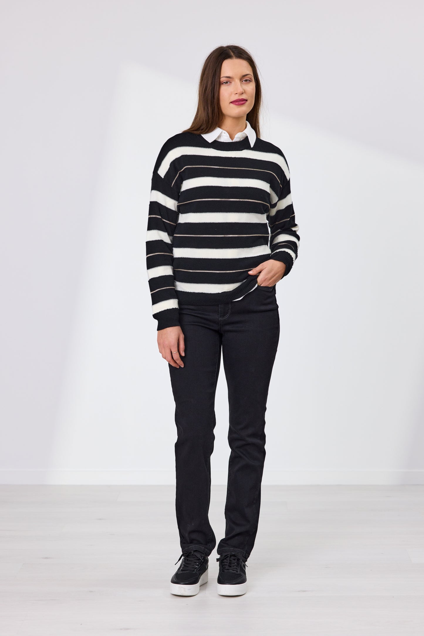 Naomi Stripe Merino Jumper