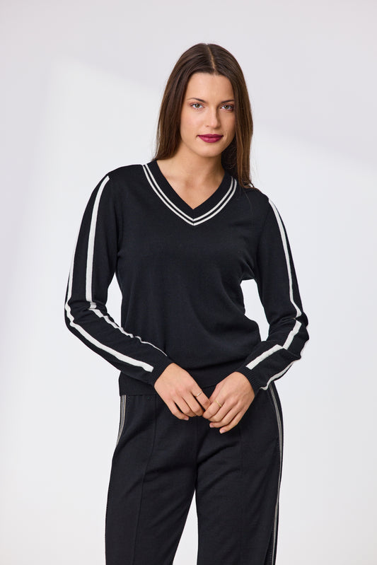 Reagan Merino Jumper - Black
