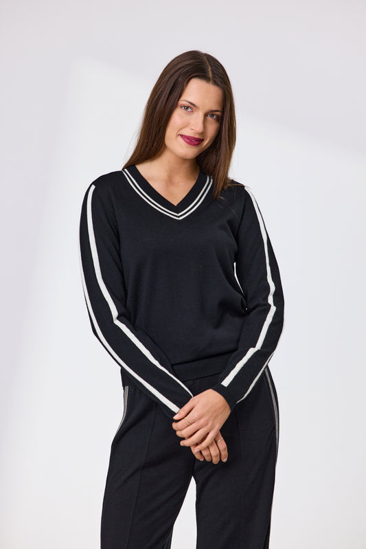 Reagan Merino Jumper - Black