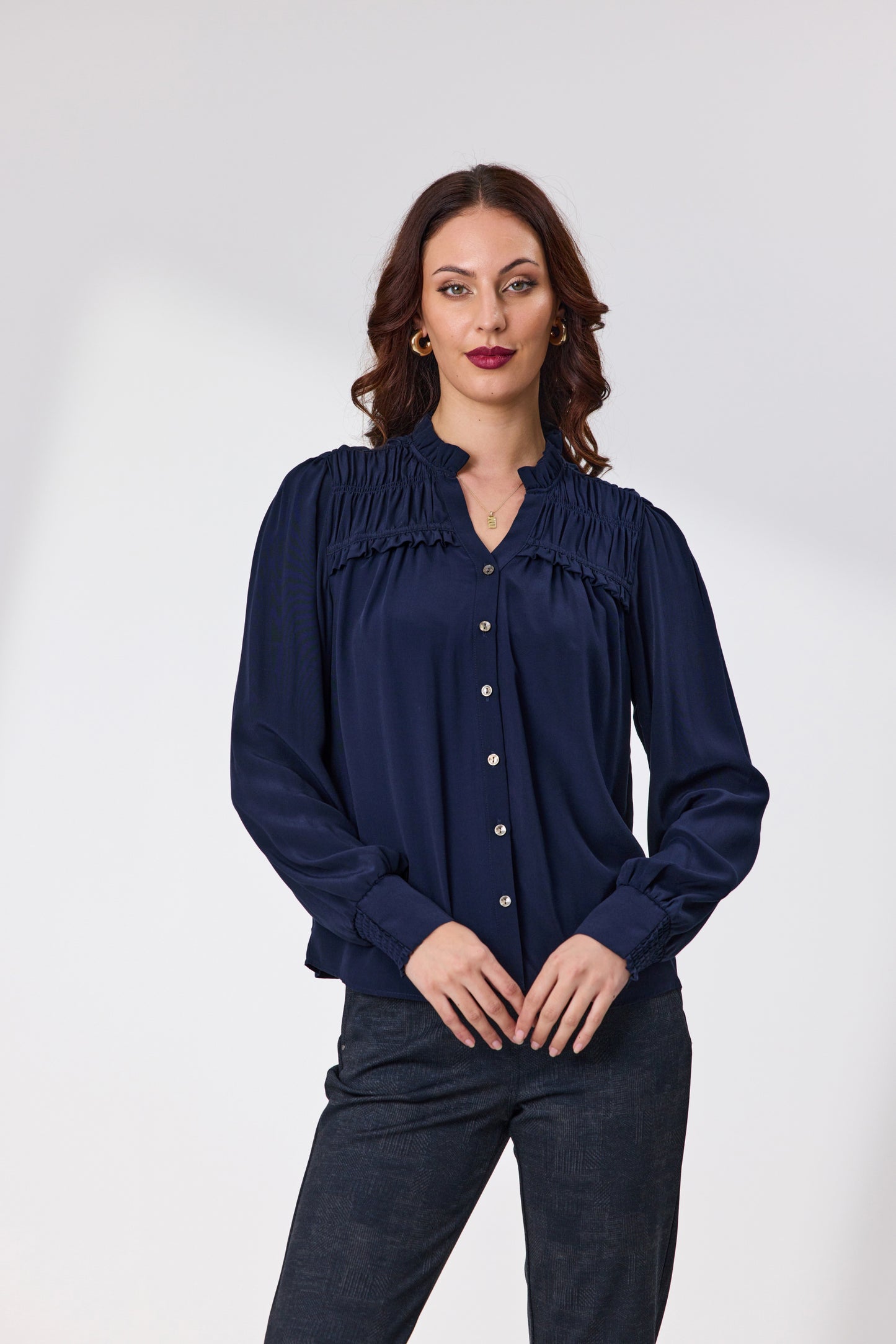 Alexa Shirt - Navy