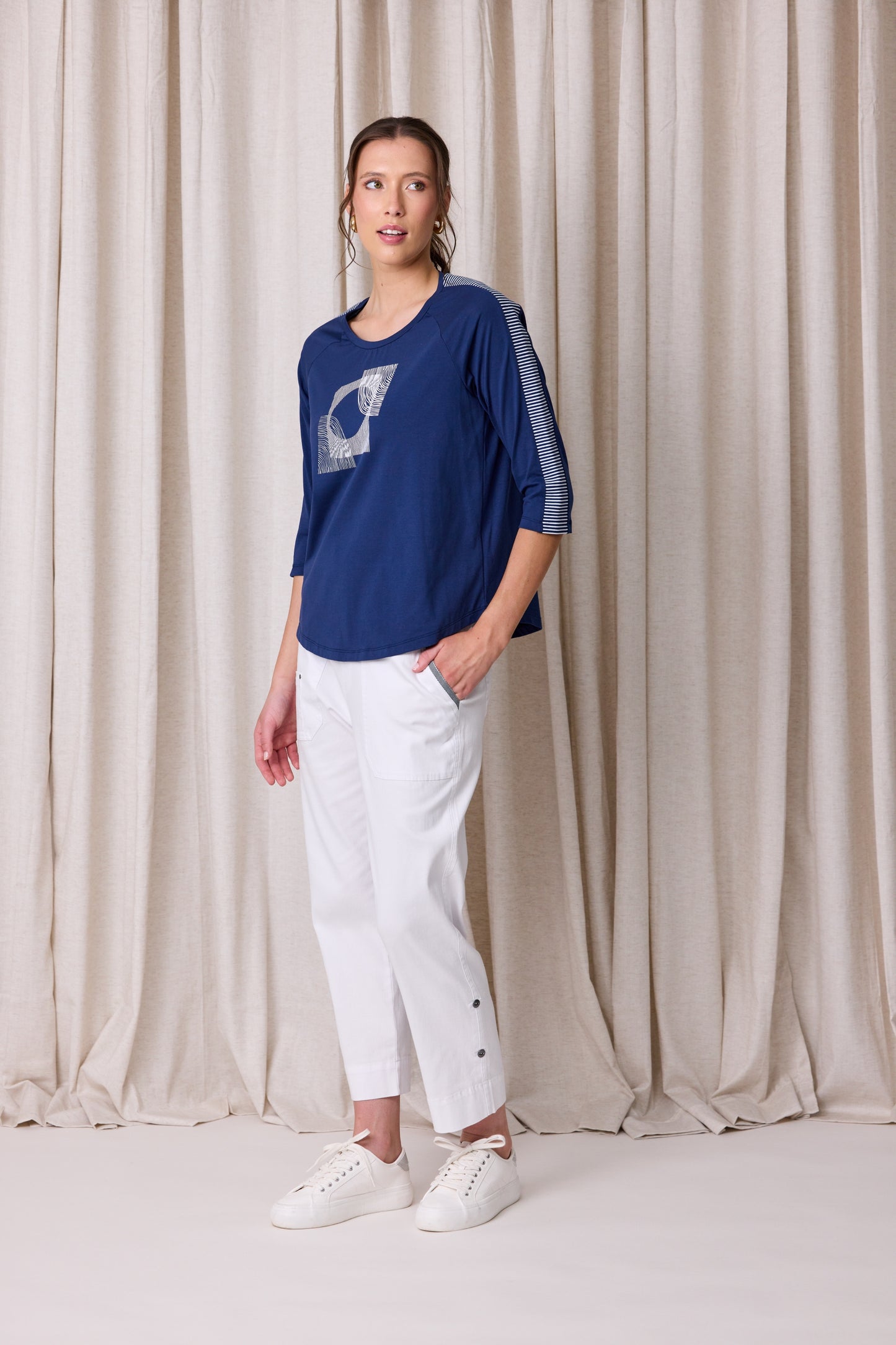 Marquee Rib Slice Tee - Due Aug/Sept