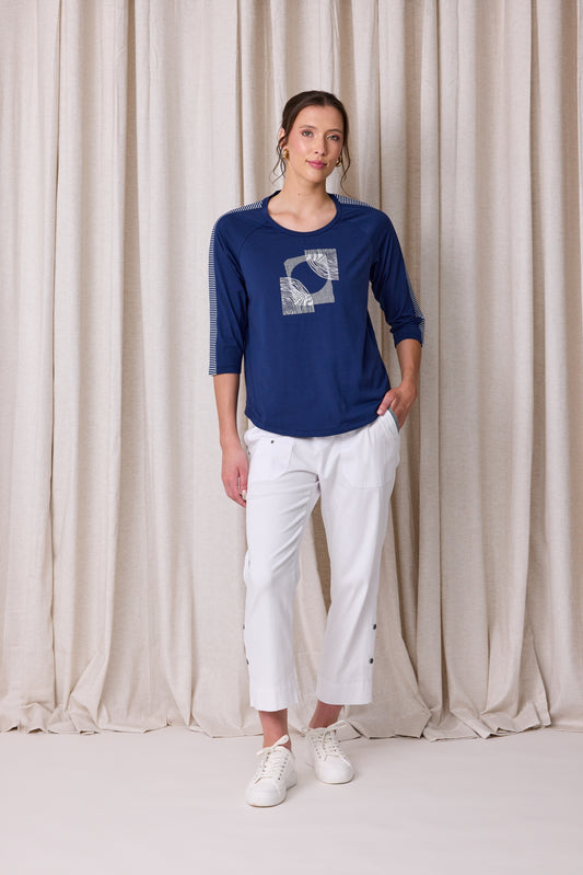 Marquee Rib Slice Tee - Due Aug/Sept