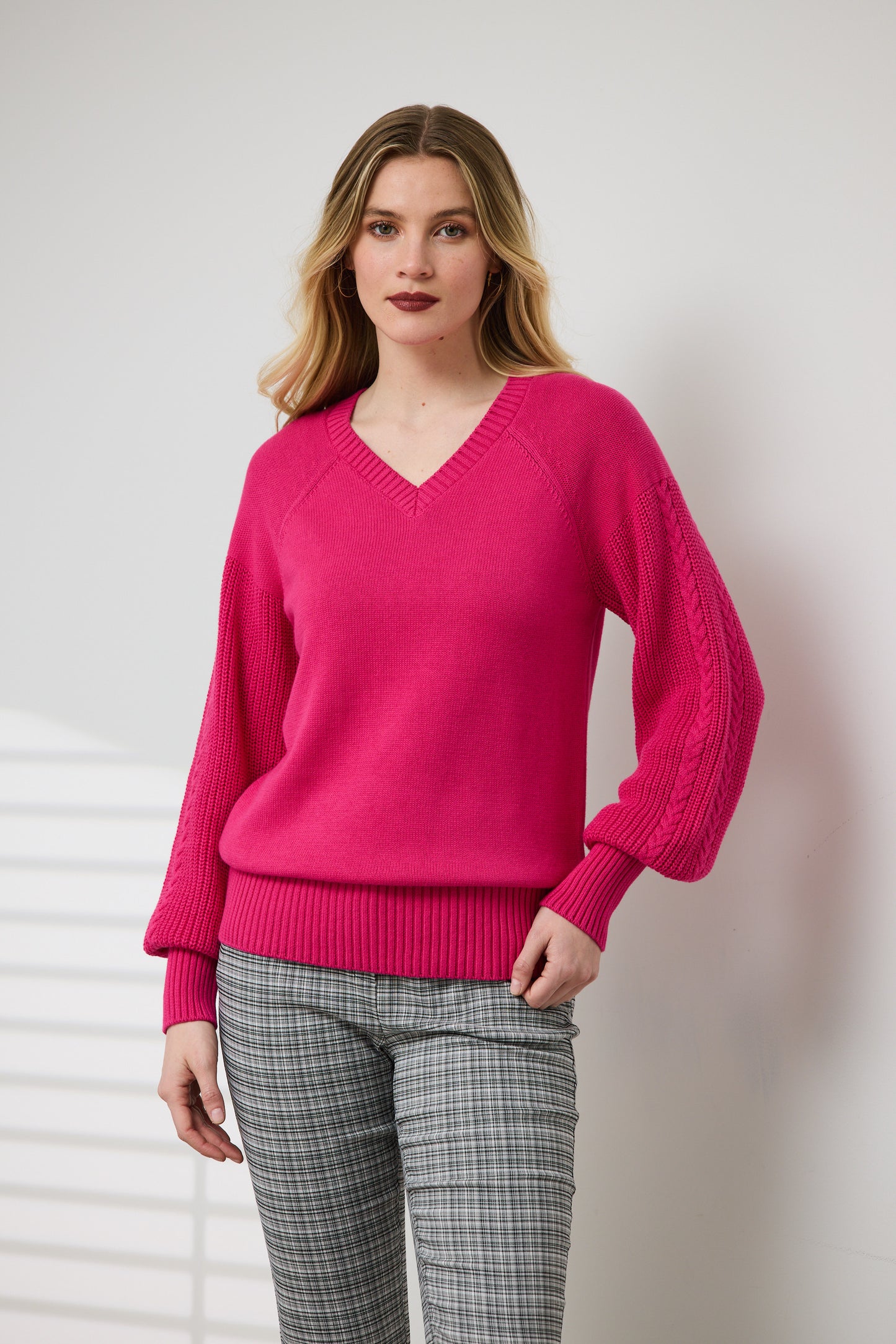 Newport - Celia Jumper NP28319 - Bright Pink - 50% Off 1 x Medium/12 left