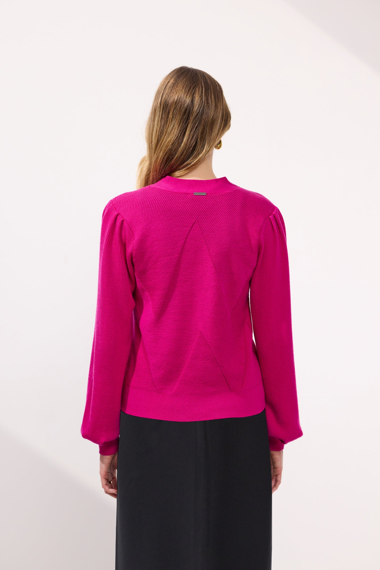 Pine Merino Cardigan - NP29196 - Bright Pink - Due Feb/Mar