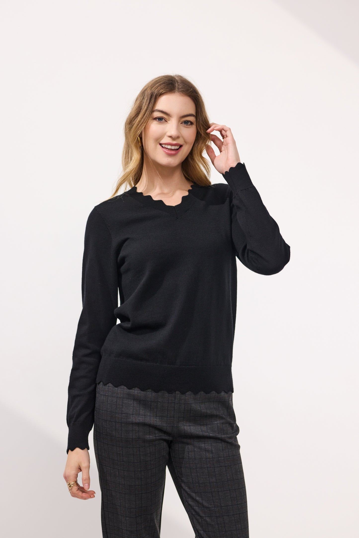 Ruby Merino Jumper - NP29197 - Black - Due Feb/Mar