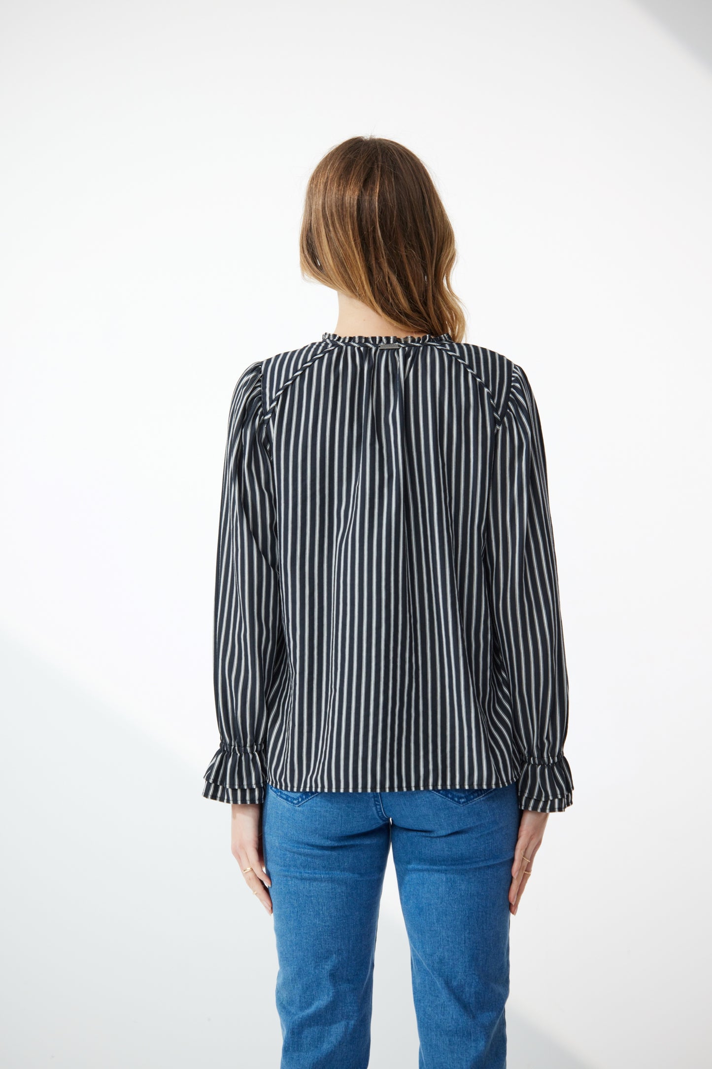 Atlanta Stripe Blouse - NP29342 - black/white Stripe - Due Feb/Mar