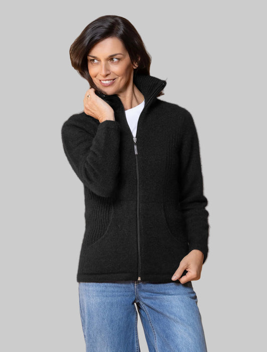 Possum/Merino Market Day Jacket Black
