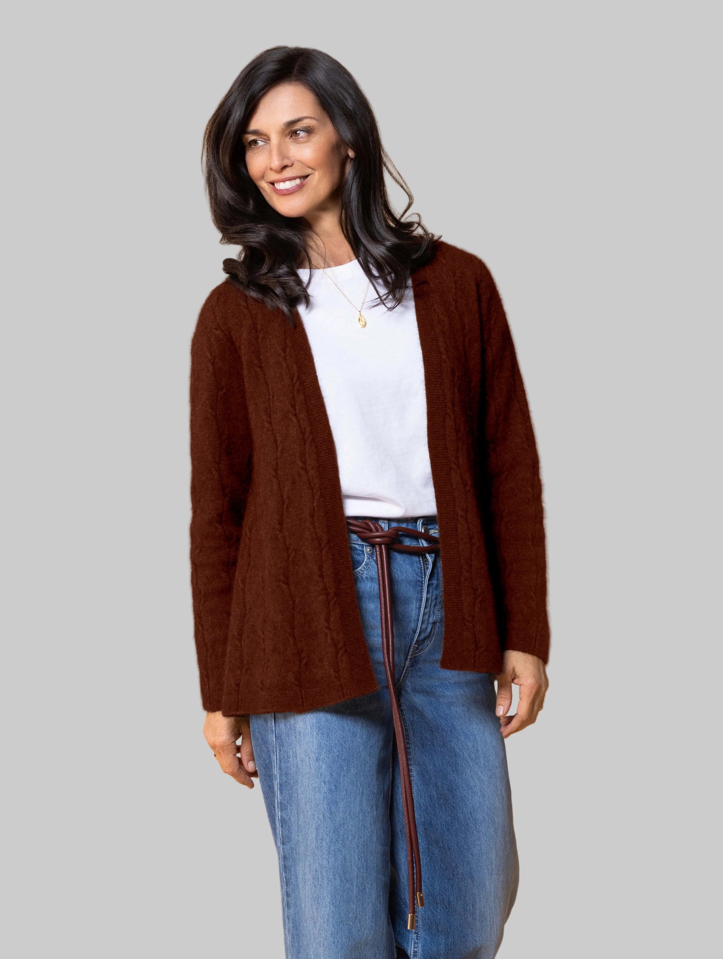 Possum/Merino Laurel Jacket Rimu
