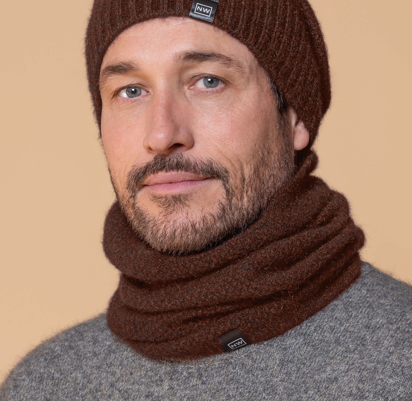 Possum/Merino Neck Warmer - Rimu
