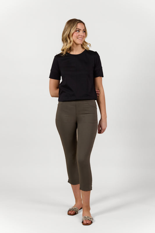 P734 -Paris Tour Pull on - Khaki - 30% Off