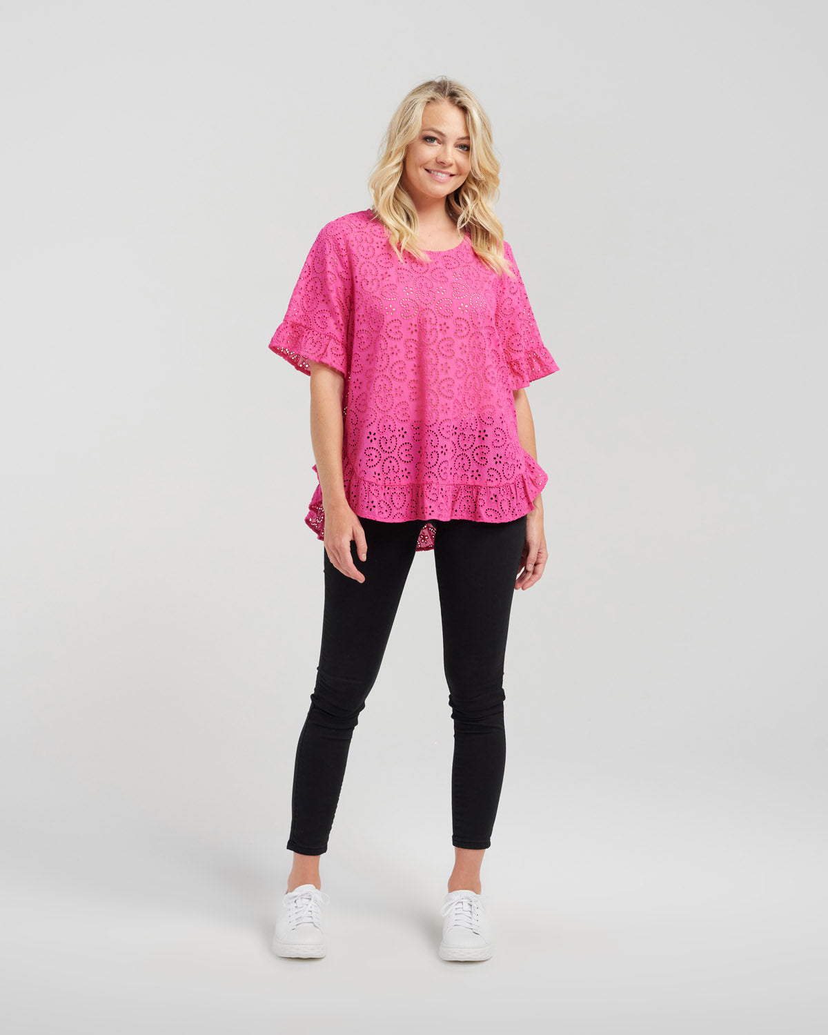 Seduce - Leah Top - S2000B - Pink - 100% Cotton