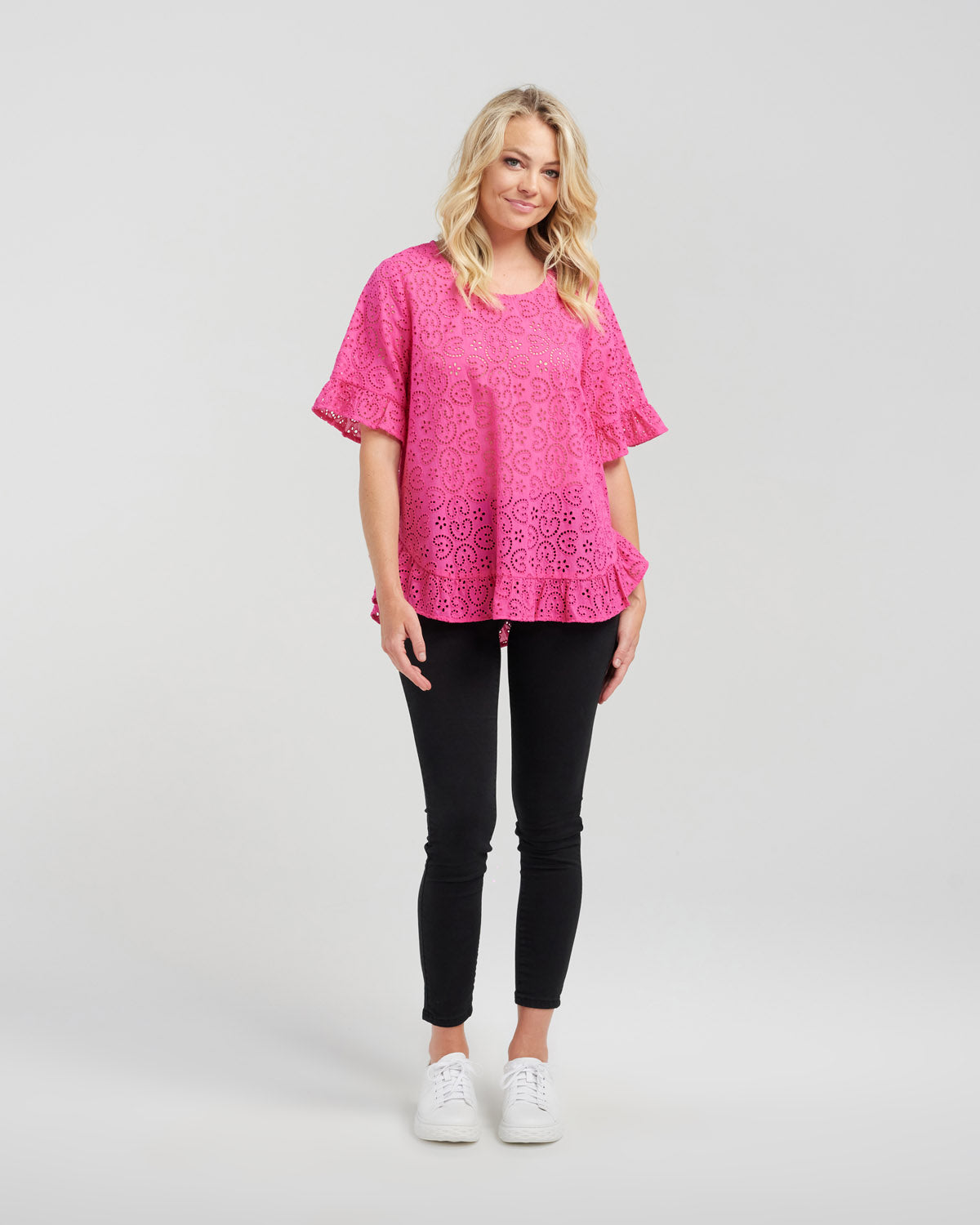 Seduce - Leah Top - S2000B - Pink - 100% Cotton