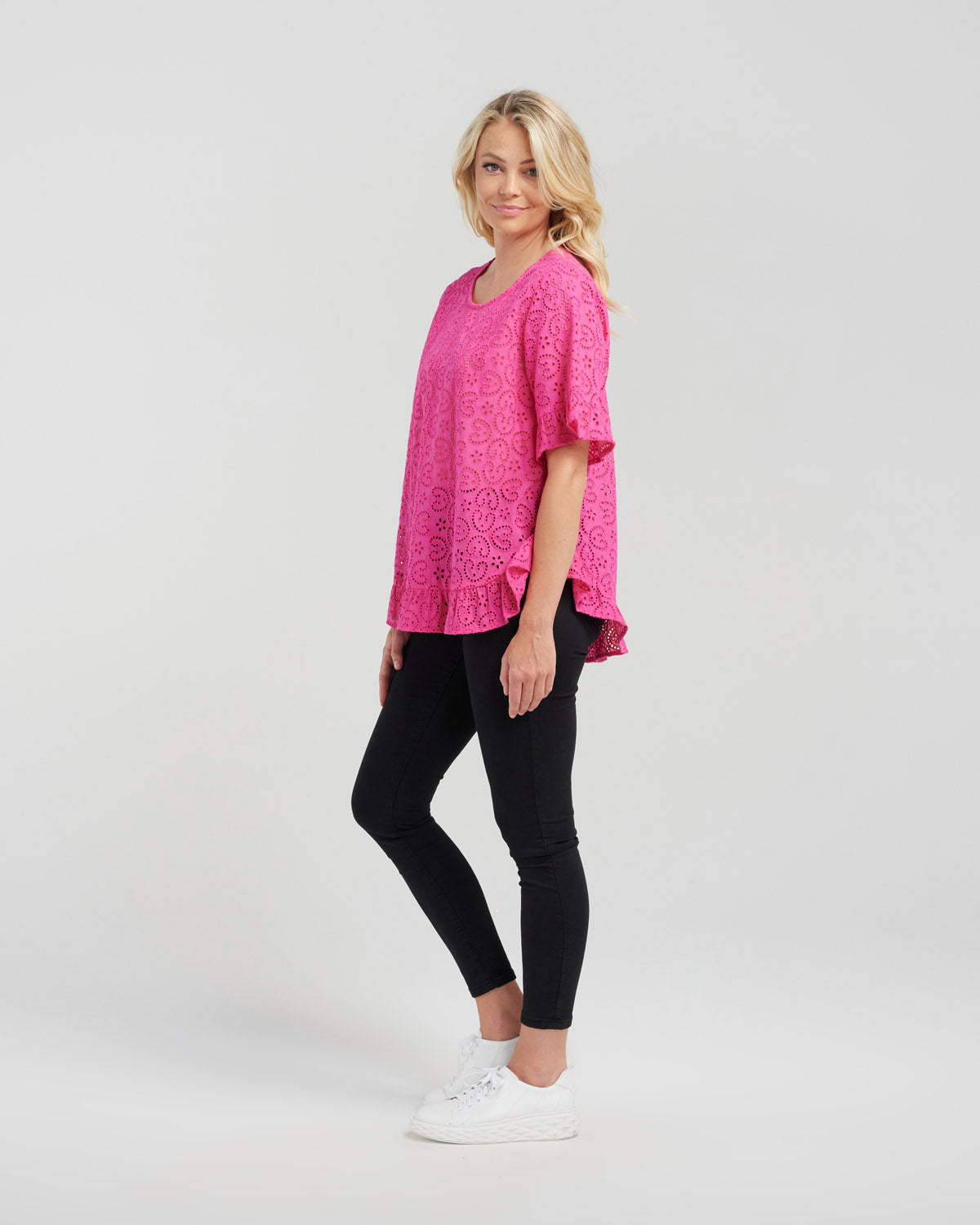 Seduce - Leah Top - S2000B - Pink - 100% Cotton