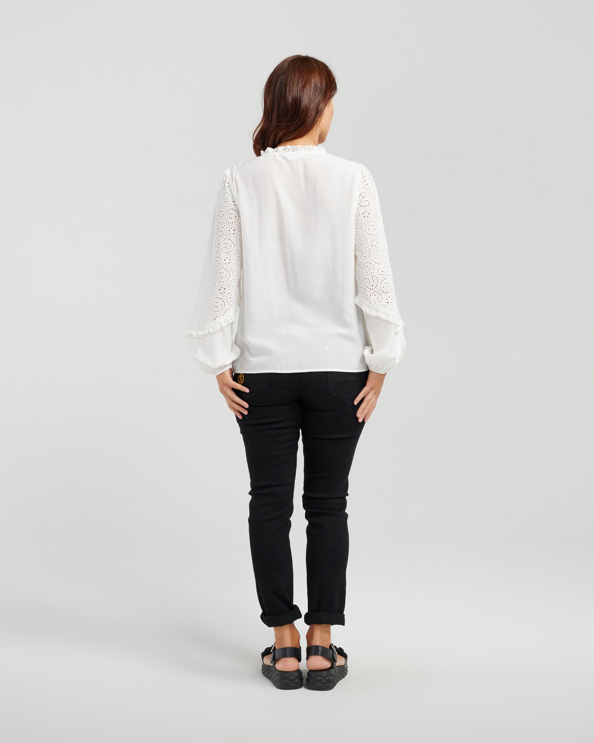 Seduce - Hazel Blouse - S2038A - White - Cotton