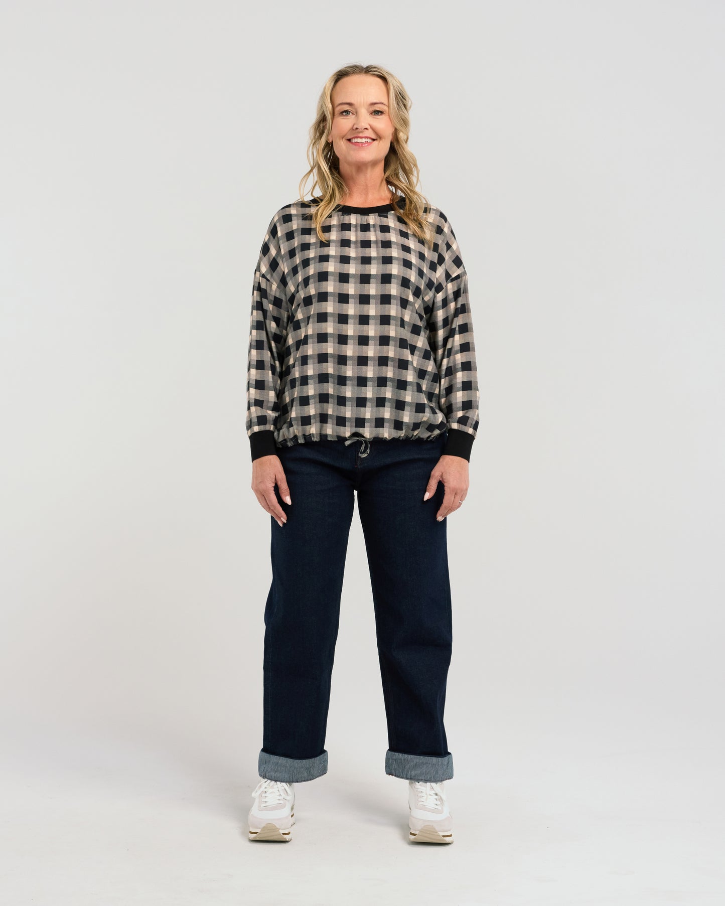 Isla Top - S3007-1 - Shadow Check - Due End Feb/Mar