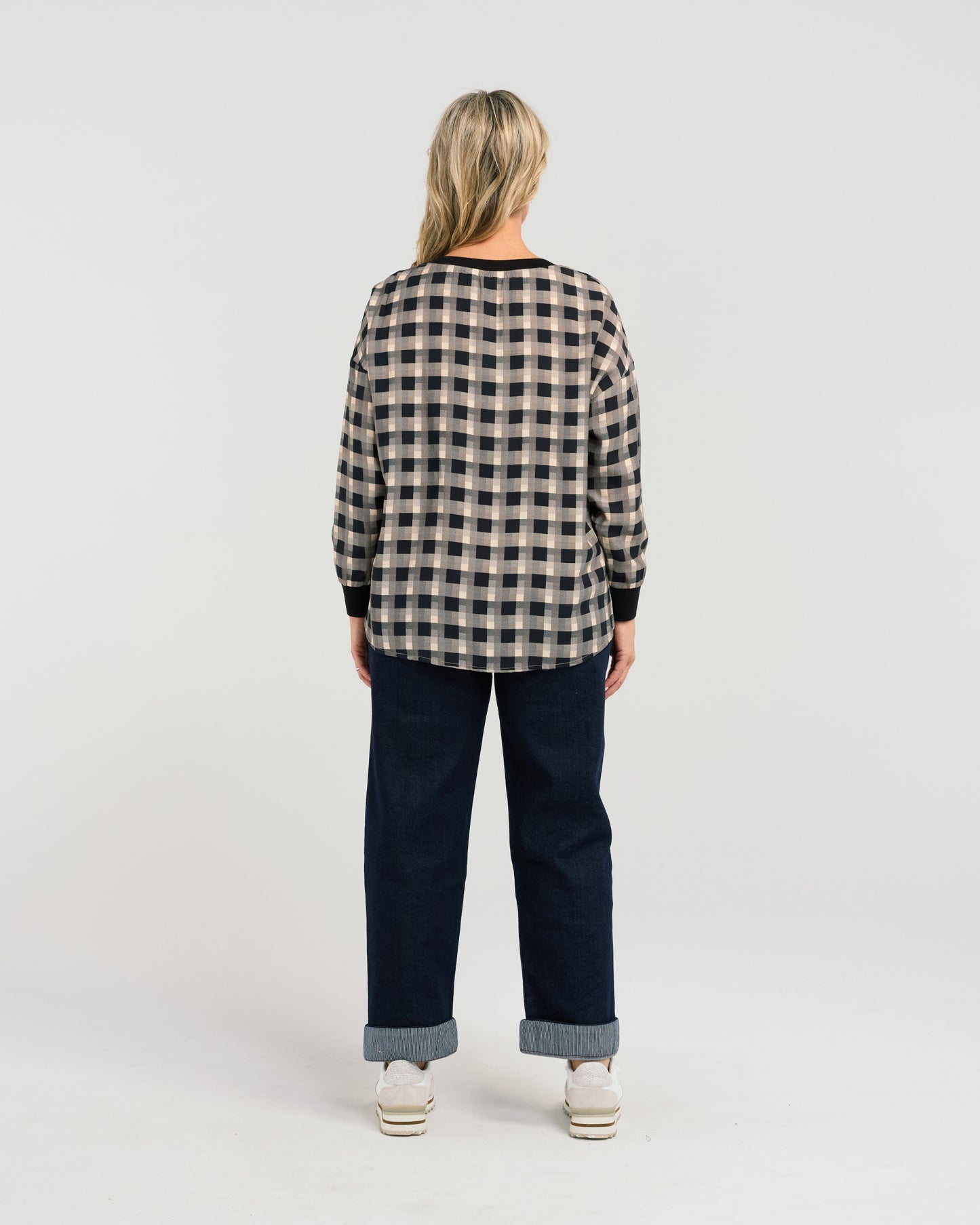 Isla Top - S3007-1 - Shadow Check - Due End Feb/Mar