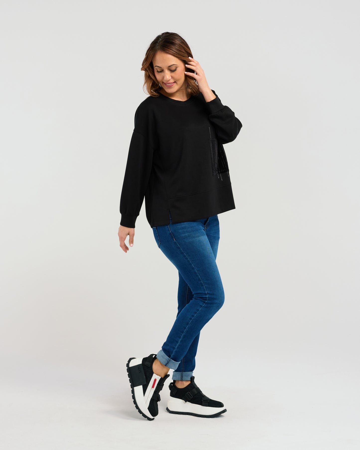 Verona Sweat -S3061B -Black - Due End Feb/Mar