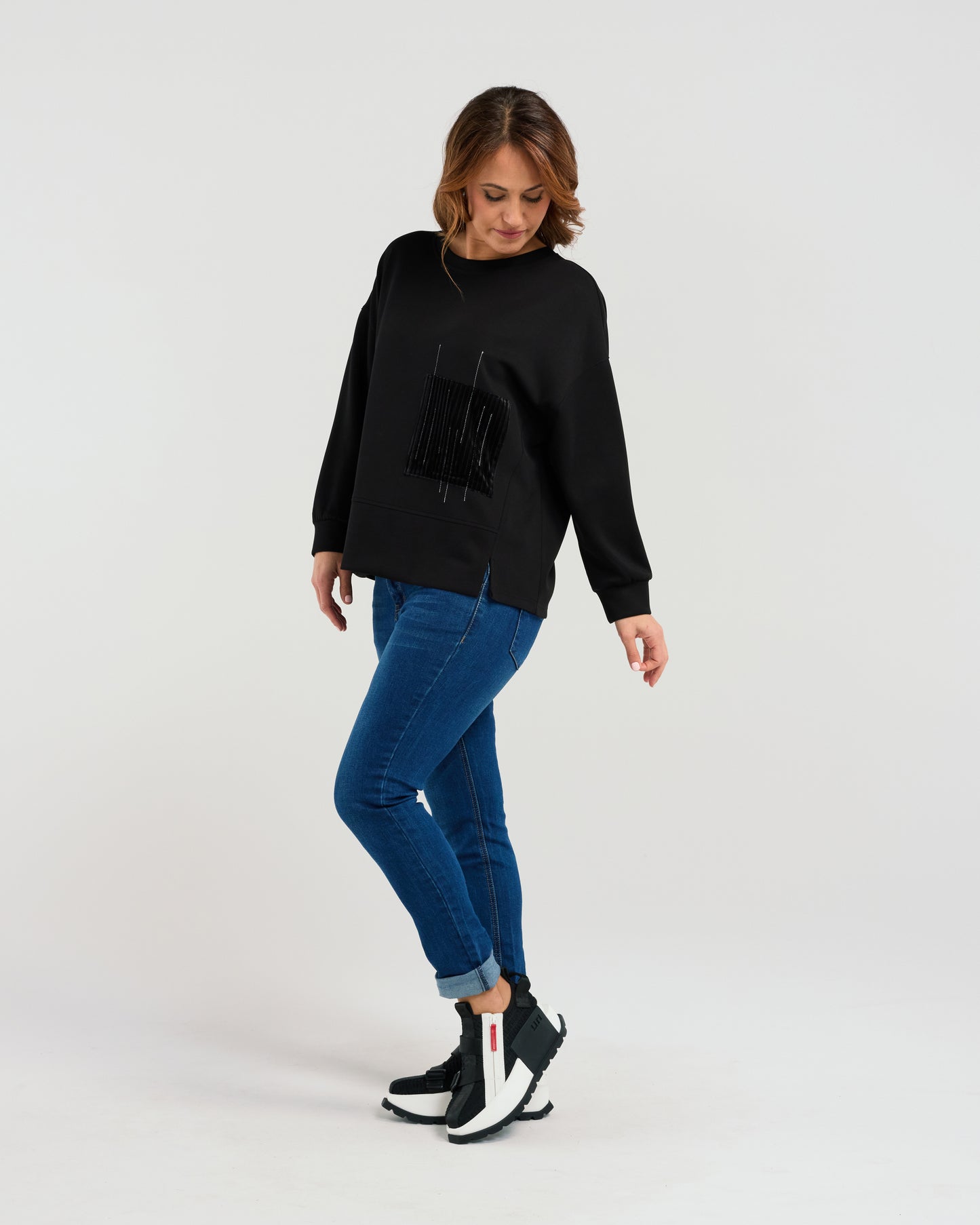 Verona Sweat -S3061B -Black - Due End Feb/Mar