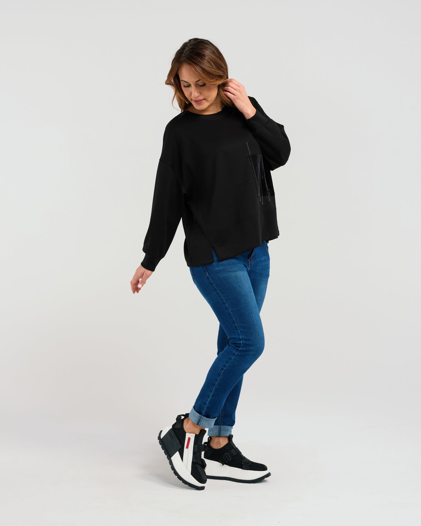 Verona Sweat -S3061B -Black - Due End Feb/Mar