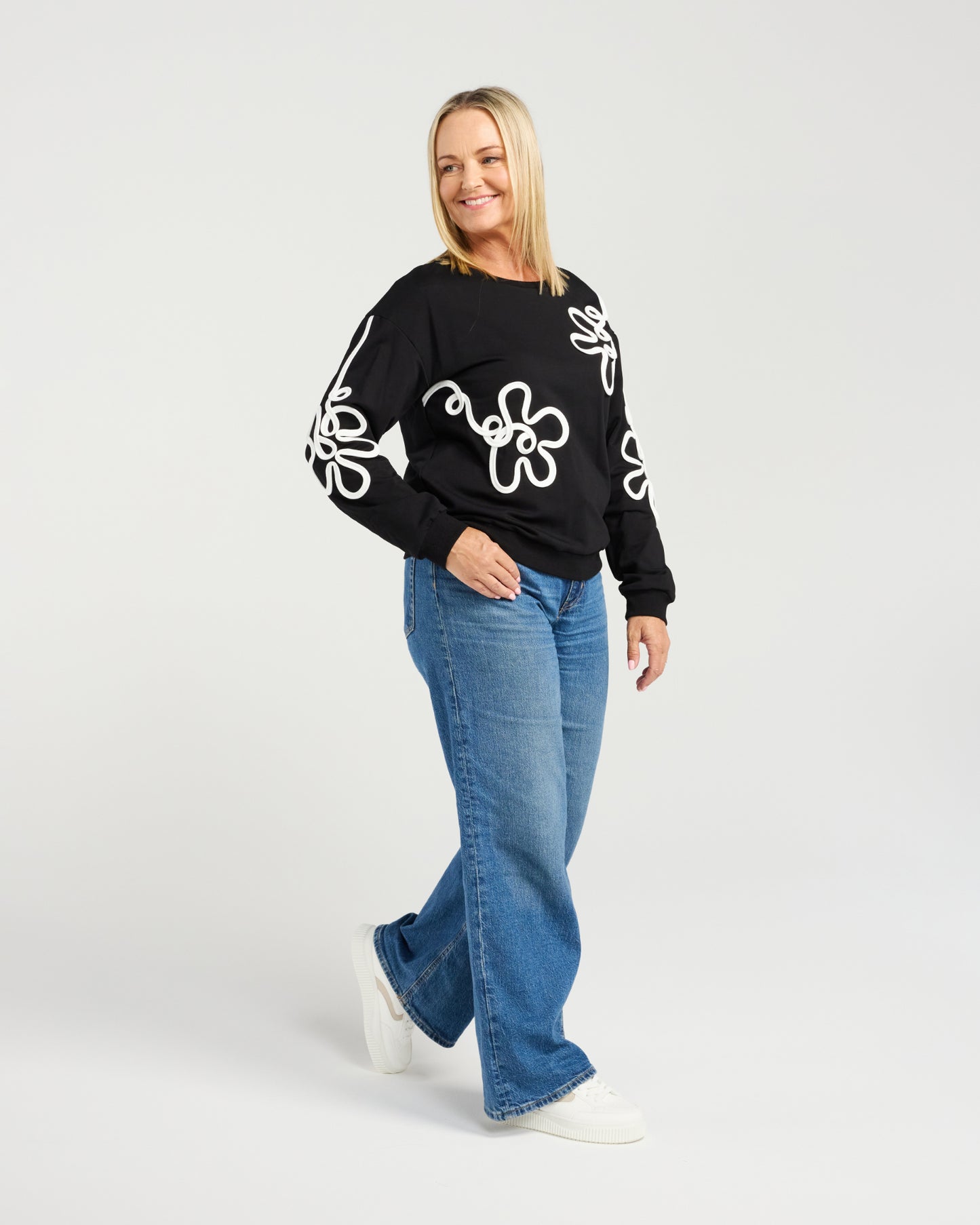 Aurelia Sweater - Black White