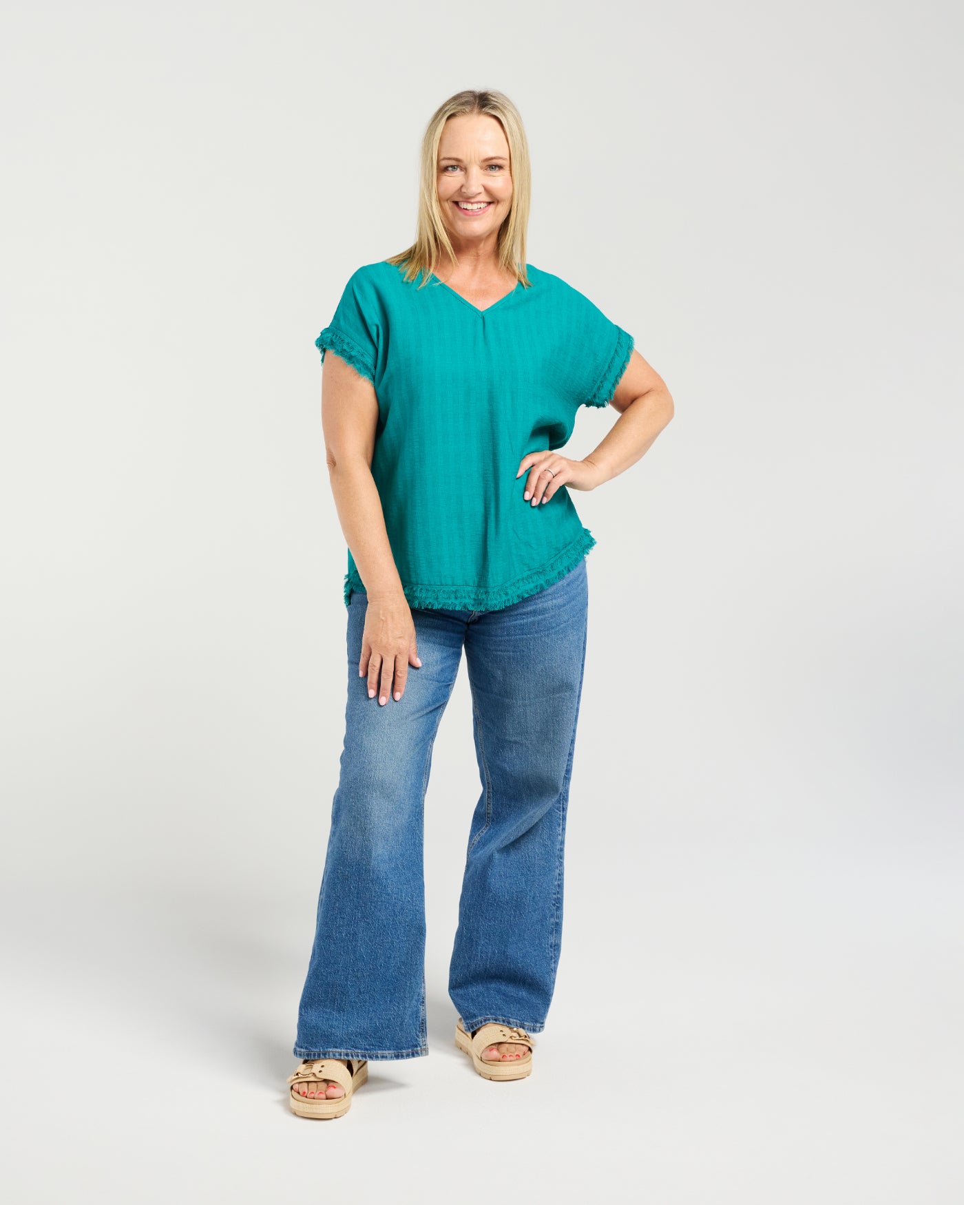 Lilah Top - Teal - Due Aug/Sept