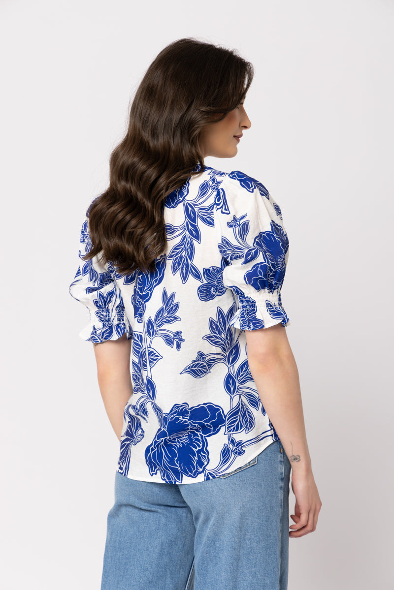 Addyson Blouse - Blue Lotus