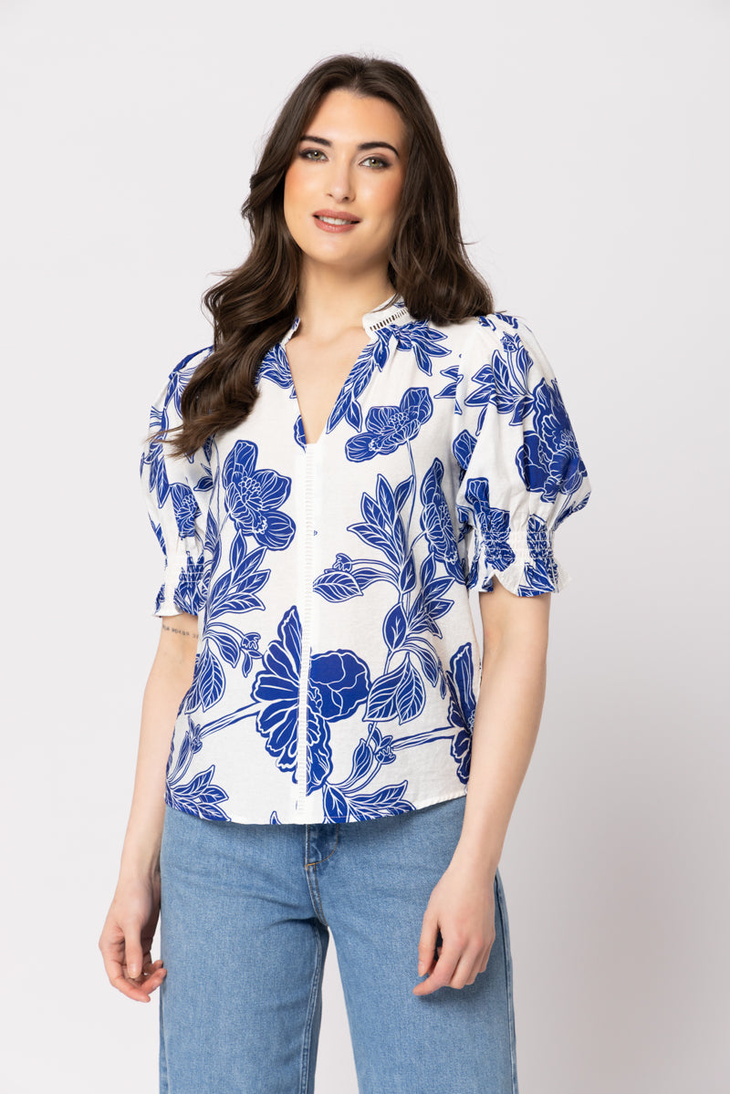 Addyson Blouse - Blue Lotus