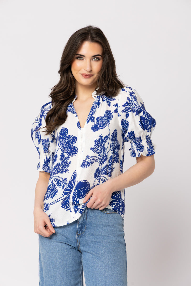 Addyson Blouse - Blue Lotus
