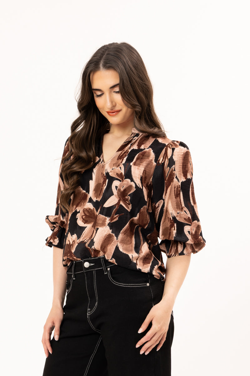 Graceful Top - Mocha Mirage