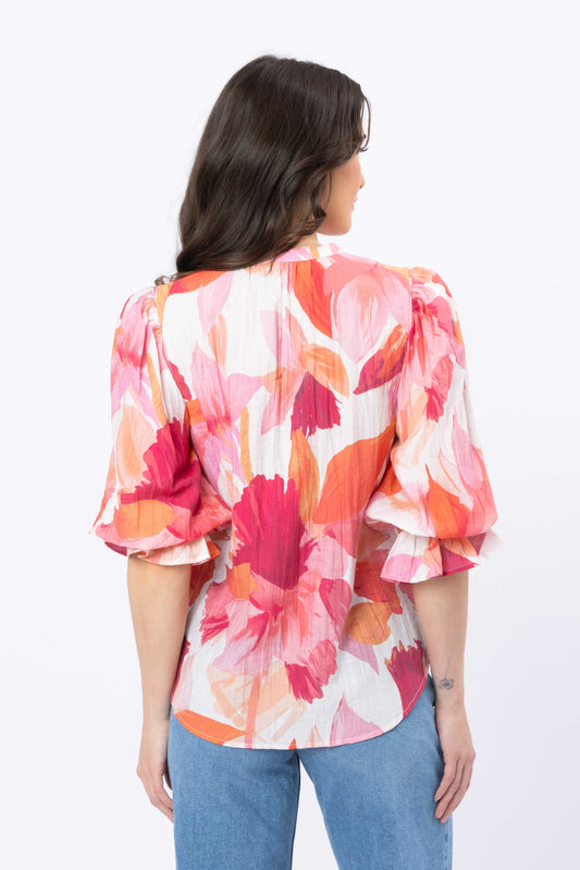 Graceful Top in Pink Peach