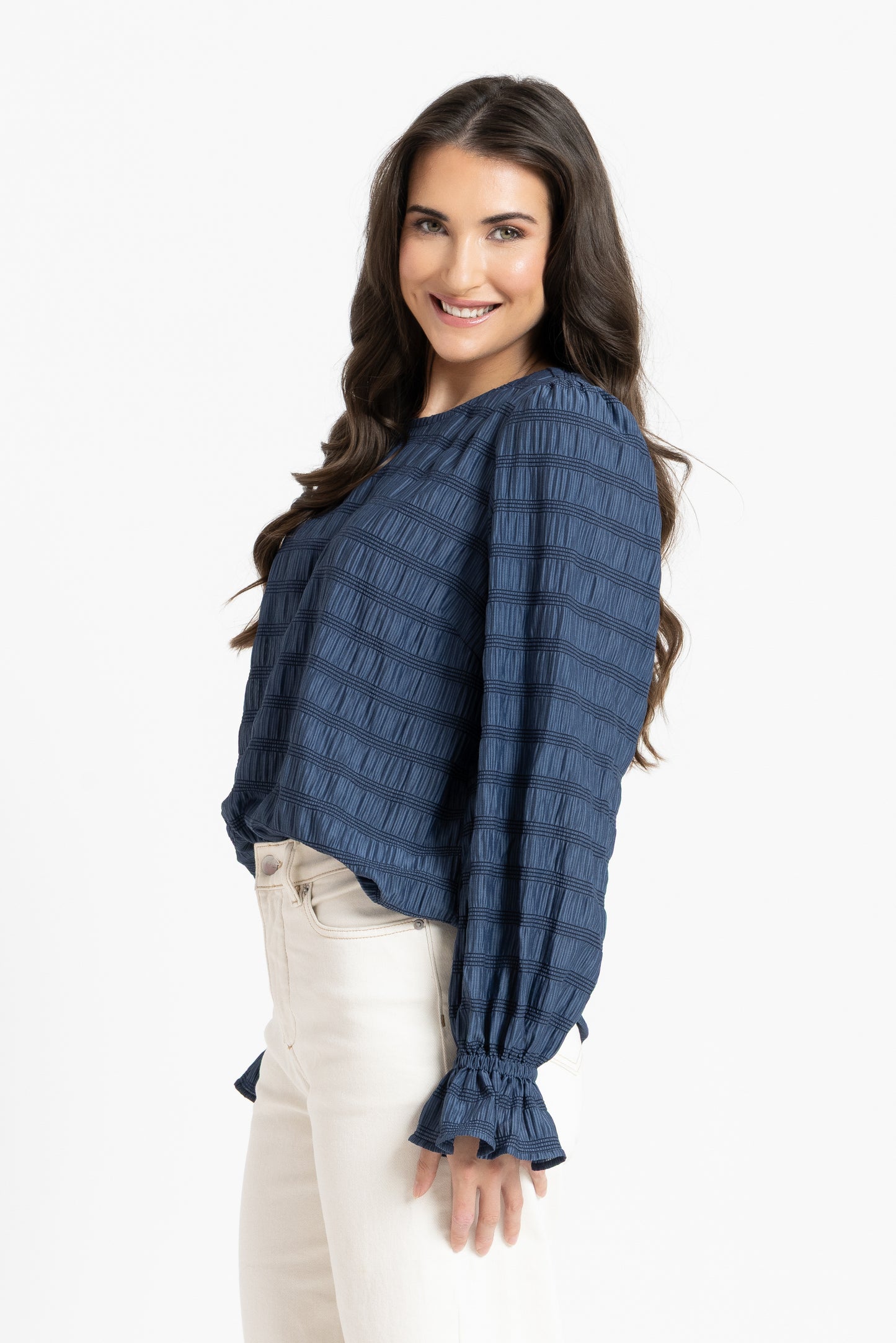 Harper Top in Navy