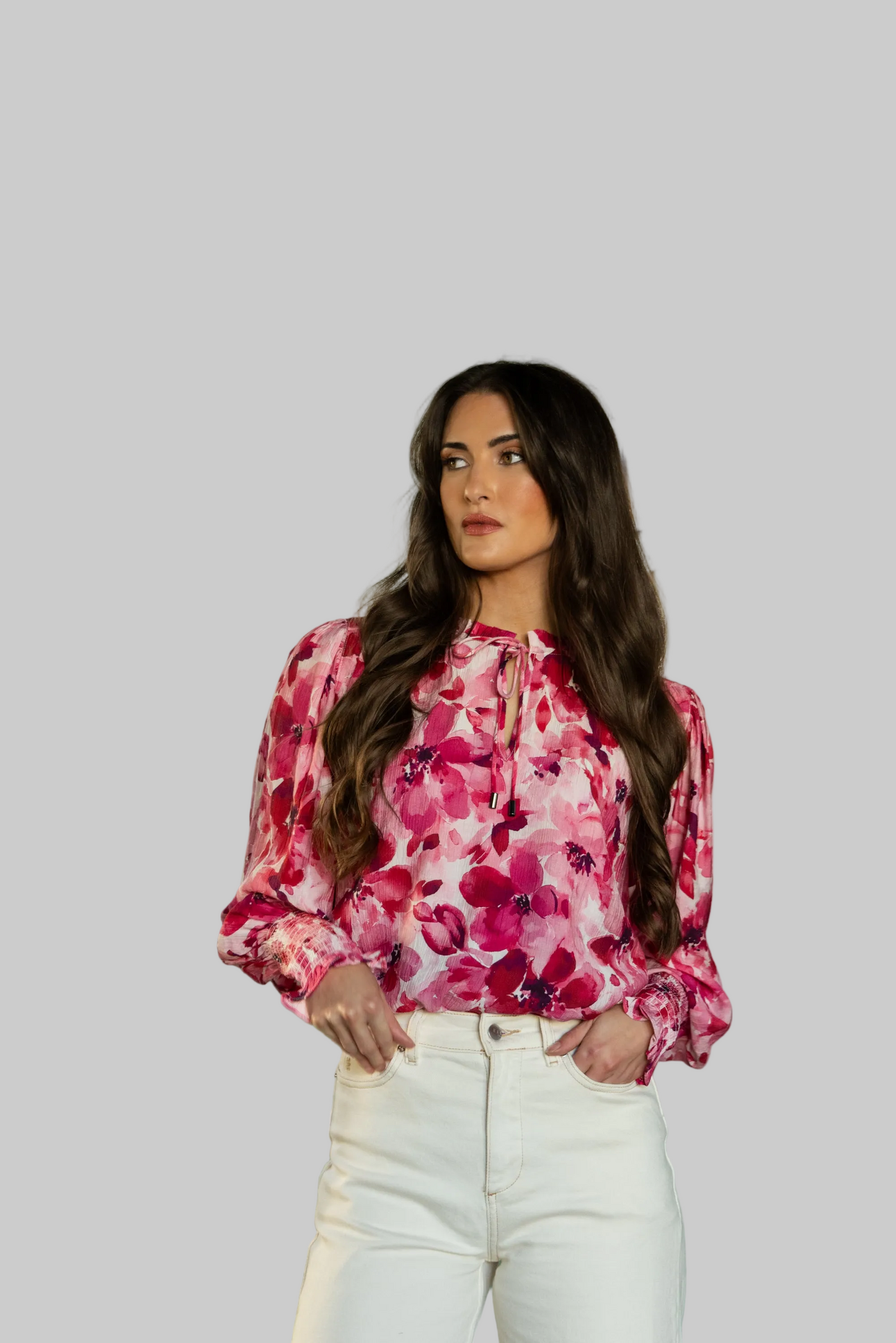 Byron Blouse - Blossom Smudge