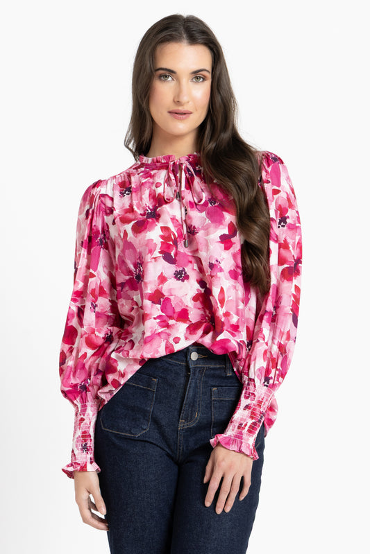 Byron Blouse - Blossom Smudge