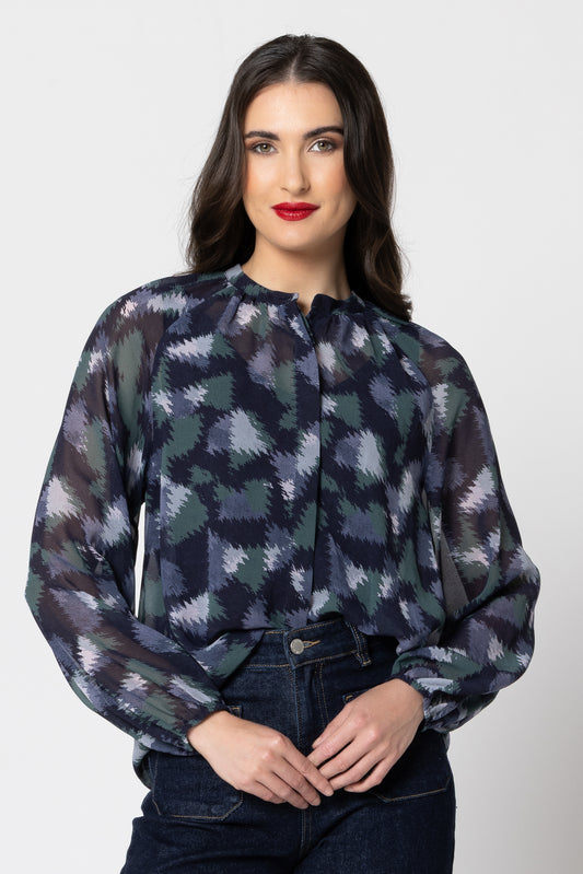 Tilly Shirt - Navy Mist