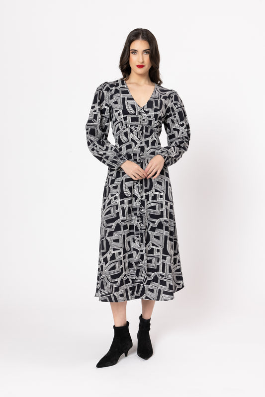 Serenity Dress - Linework