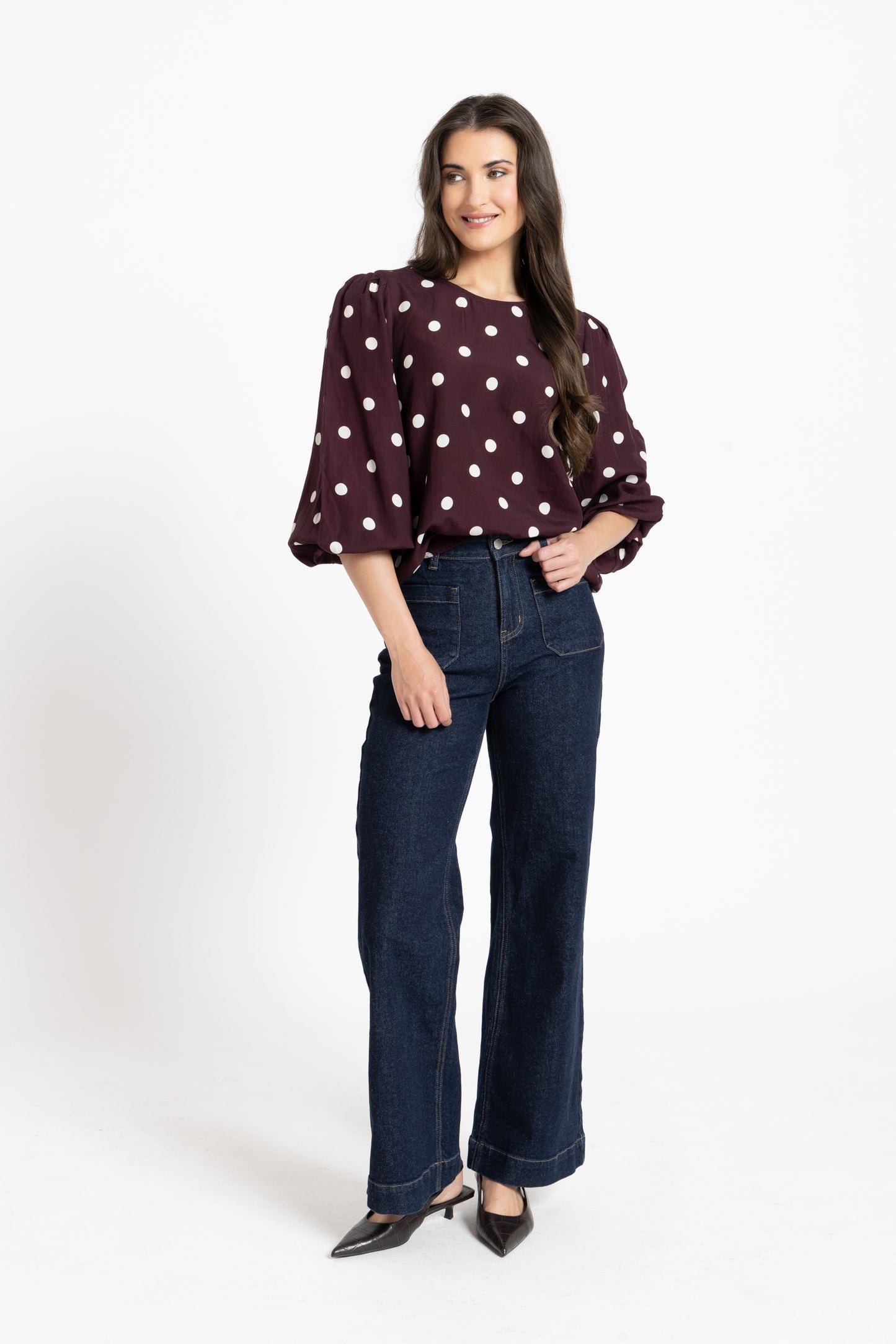 Brilliance Blouse in Affogato Spot