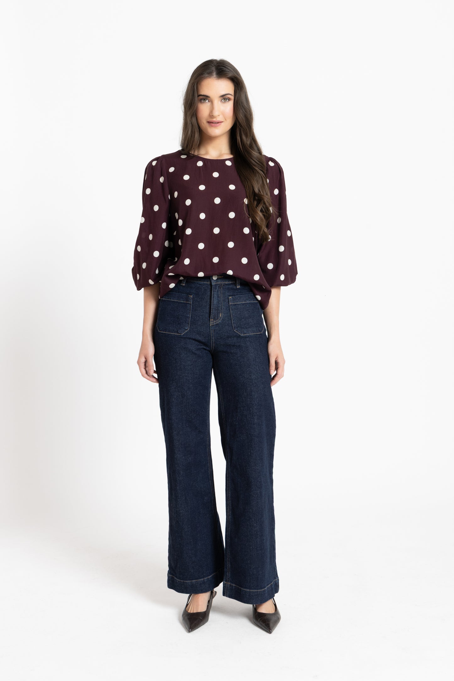 Brilliance Blouse in Affogato Spot
